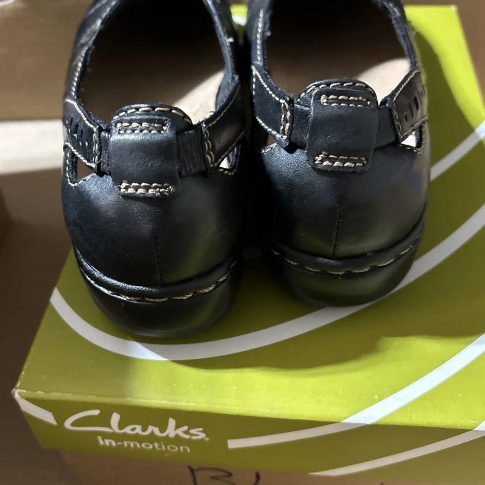 Clarks Evianna Fig4 Women's Casual Comfort Slip On Loafers Shoes Size 7.5M Blk‎